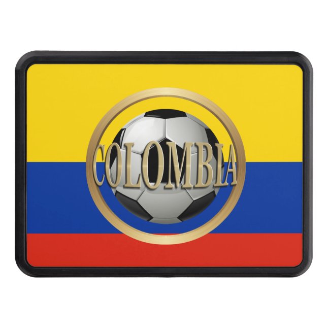 Colombia Soccer Ball Hitch Cover (Front)