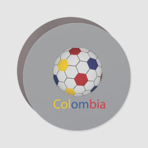 Colombia Soccer Car Magnet