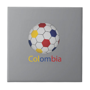 Colombia soccer ceramic tile
