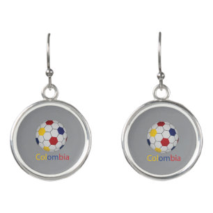 Colombia Soccer Earrings