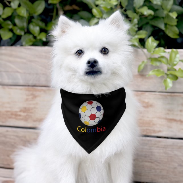 Colombia Soccer Pet Bandana Collar (Dog)