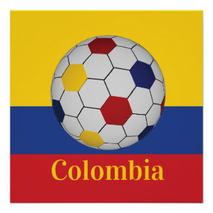 Colombia Soccer Poster