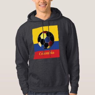 Colombia Soccer Poster Hoodie
