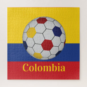 Colombia Soccer Poster Jigsaw Puzzle