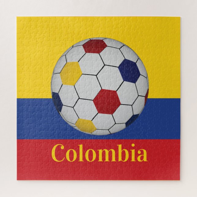 Colombia Soccer Poster Jigsaw Puzzle (Vertical)