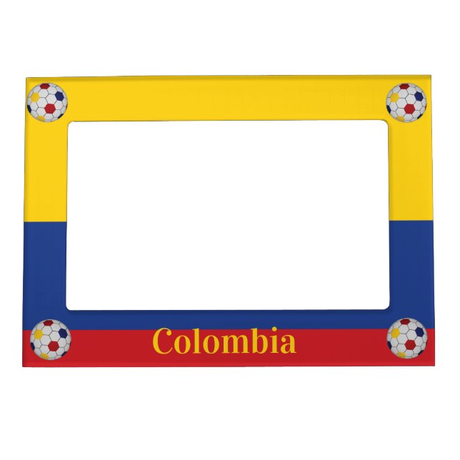 Colombia Soccer Poster Magnetic Frame (Front)