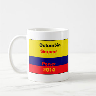 Colombia soccer power coffee mug