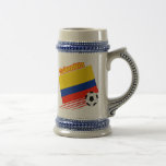 Colombia Soccer Team Beer Stein at Zazzle