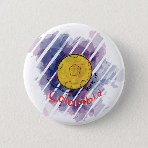 Colombia Soccer Team Button