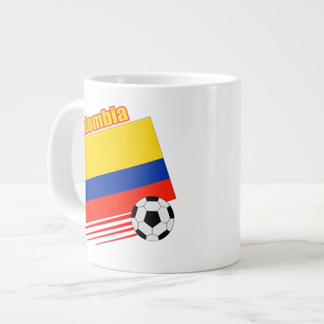 Colombia Soccer Team Large Coffee Mug (Front Left)