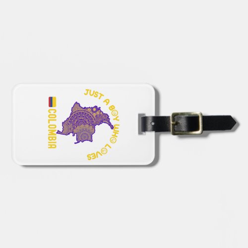 Colombia South America Country Luggage Tag