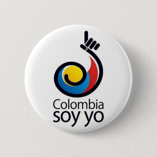 Colombia soy yo pinback button (Front)