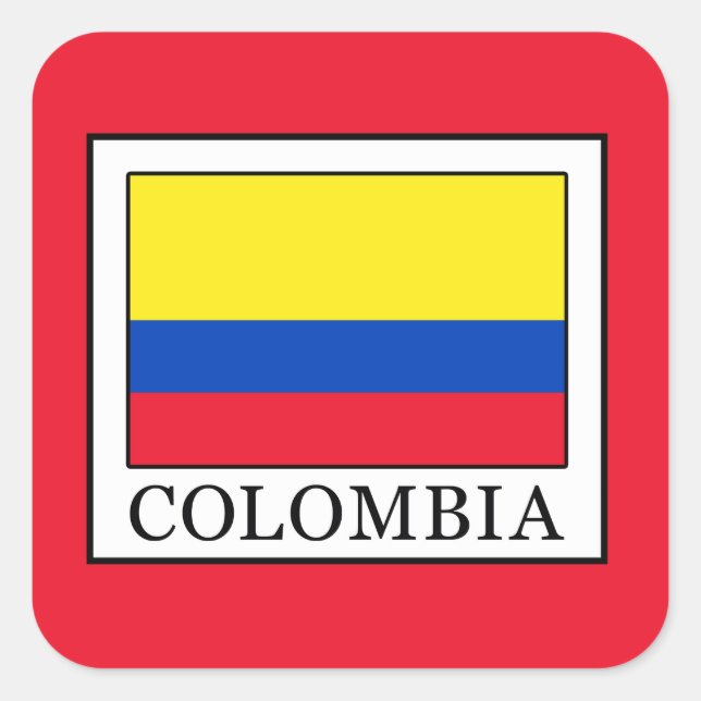 Colombia Square Sticker (Front)