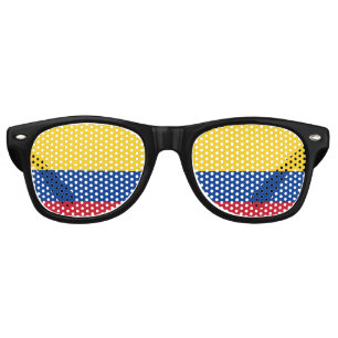 Colombia Sunglasses, Party Shades, Colombian flag Retro Sunglasses