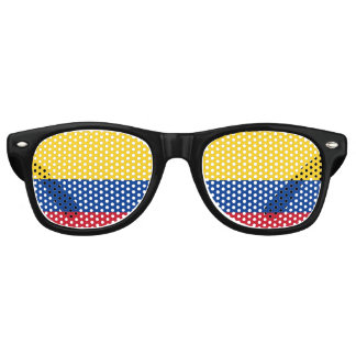 Colombia Sunglasses, Party Shades, Colombian flag Retro Sunglasses