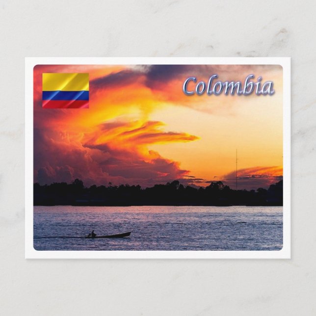 Colombia - Sunset - Postcard (Front)