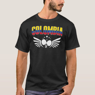 Colombia Table Tennis Support Colombian Ping Pong T-Shirt