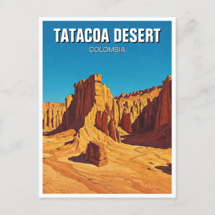 Colombia Tatacoa Desert Travel Postcard