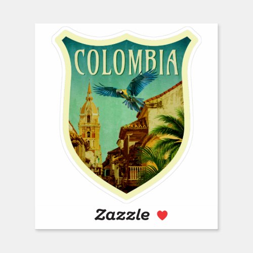 Colombia Travel Sticker