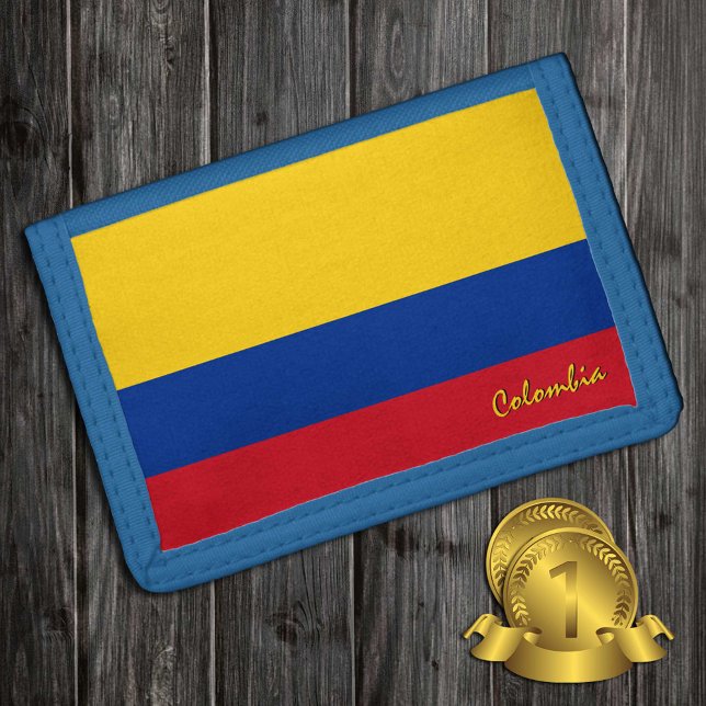 Colombia wallet, Colombian Flag patriots /sports Trifold Wallet (Creator Uploaded)