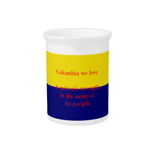 Colombia we love beverage pitcher