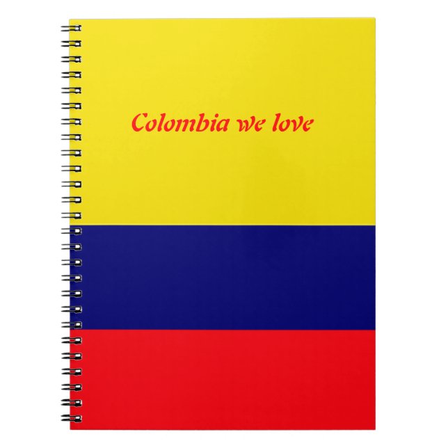 Colombia we love notebook (Front)