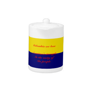 Colombia we love teapot