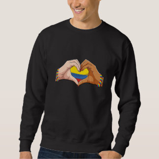 Colombia Women Men Patriotic Colombian Flag Colomb Sweatshirt