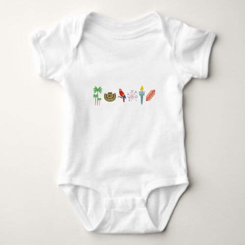 Colombian American Baby One_Piece Baby Bodysuit