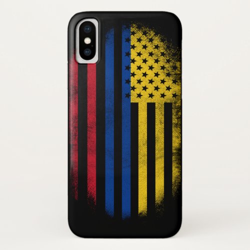 Colombian American Flag   Colombia and USA Design iPhone XS Case