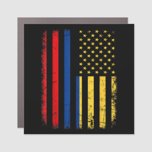 Colombian American Flag Colombian Roots Colombia A Car Magnet