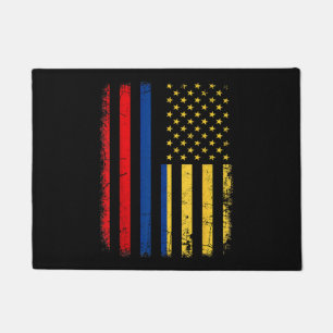 Colombian American Flag Colombian Roots Colombia A Doormat