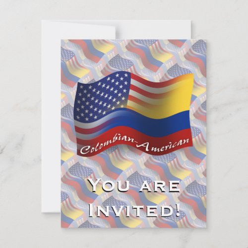 Colombian_American Waving Flag Invitation