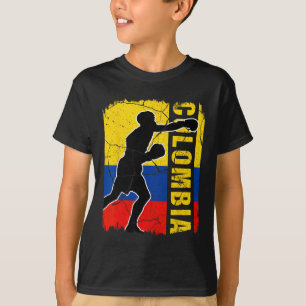 Colombian Boxing Team Colombia Flag Boxing Gloves T-Shirt