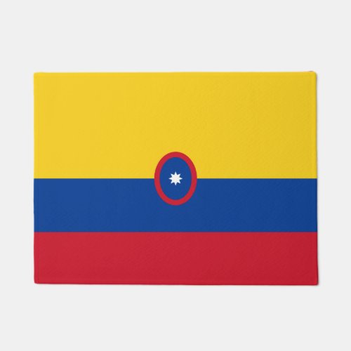 Colombian Civil ensign flag Doormat