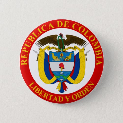 Colombian Coat of Arms Button