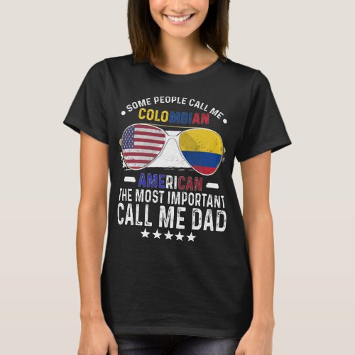 Colombian Dad Colombian American T_Shirt