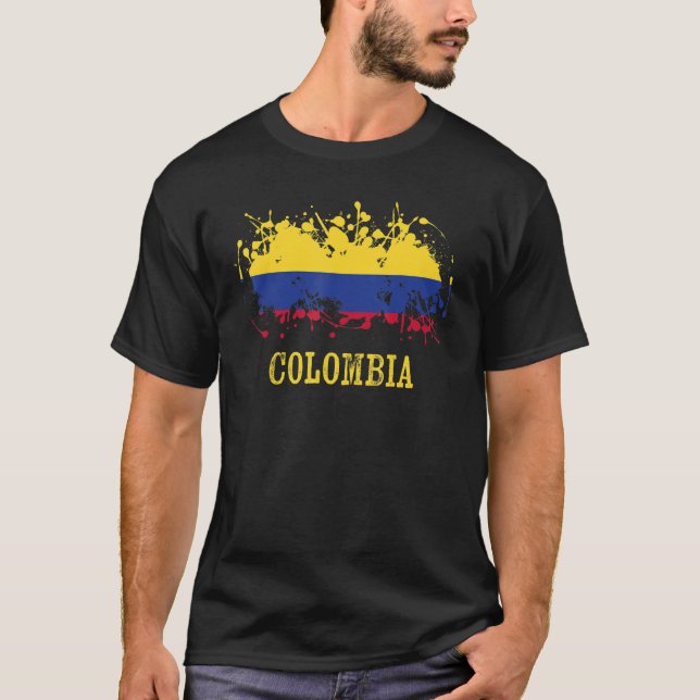 Colombian enthusiasts for Colombia and Colombia T-Shirt (Front)