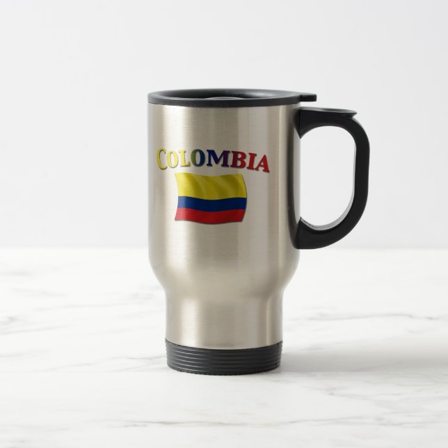 Colombian Flag 2 Travel Mug (Right)