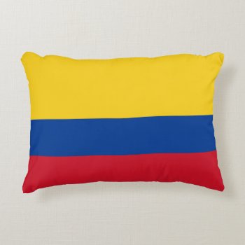 Colombian Flag Bandera De Colombia Tricolor Pillow by Classicville at Zazzle