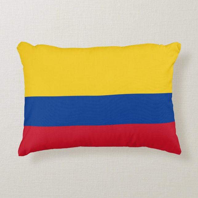 Colombian Flag Bandera de Colombia Tricolor Pillow (Front)