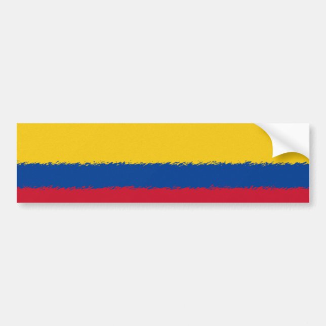 Colombian Flag Bumper Sticker (Front)