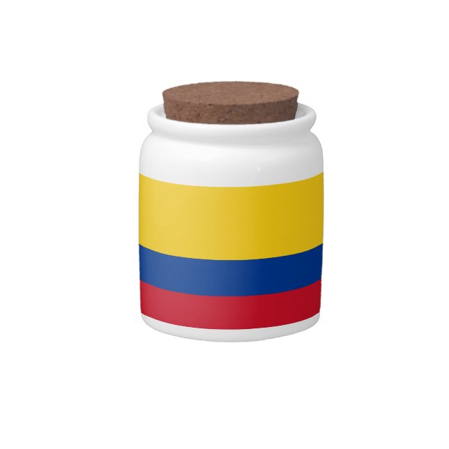 Colombian Flag Candy Jar (Front)