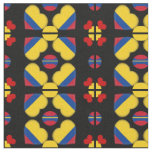 Colombian Flag &amp; Colombia Heart fashion Fabric