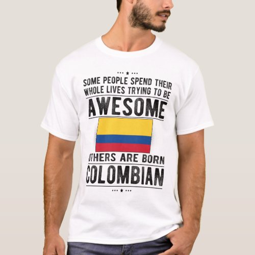 Colombian Flag Colombia Heritage Colombian Roots T_Shirt