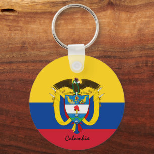 Colombian Flag & Colombia patriots / sports Keychain