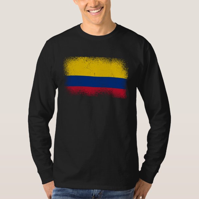Colombian Flag Colombia T-Shirt (Front)