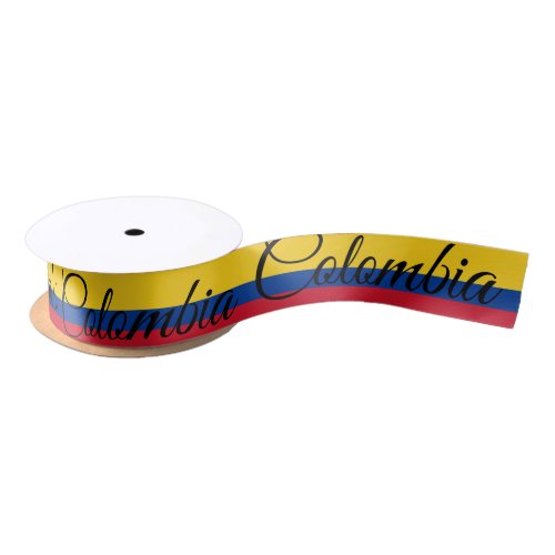 Colombian Flag  Colombia travel holiday  sports Satin Ribbon