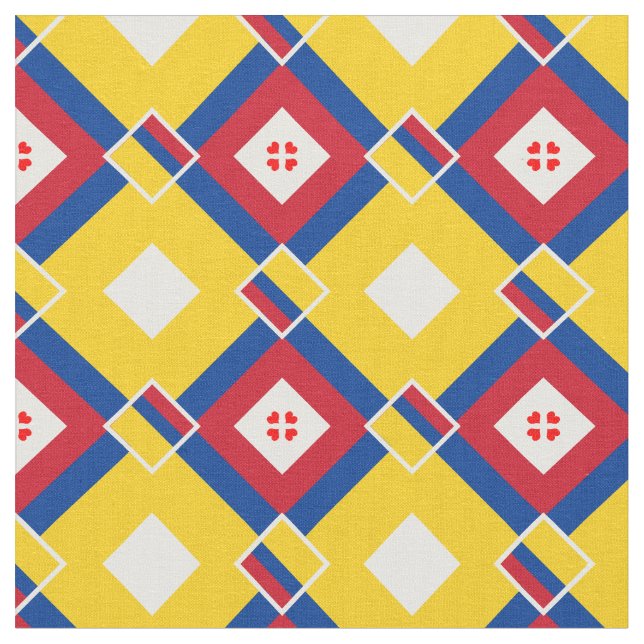 Colombian Flag & Colombia Trendy Fabric fashion (Close Up)