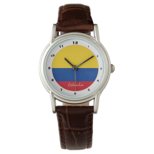 Colombian Flag  Colombia trendy fashion design Watch